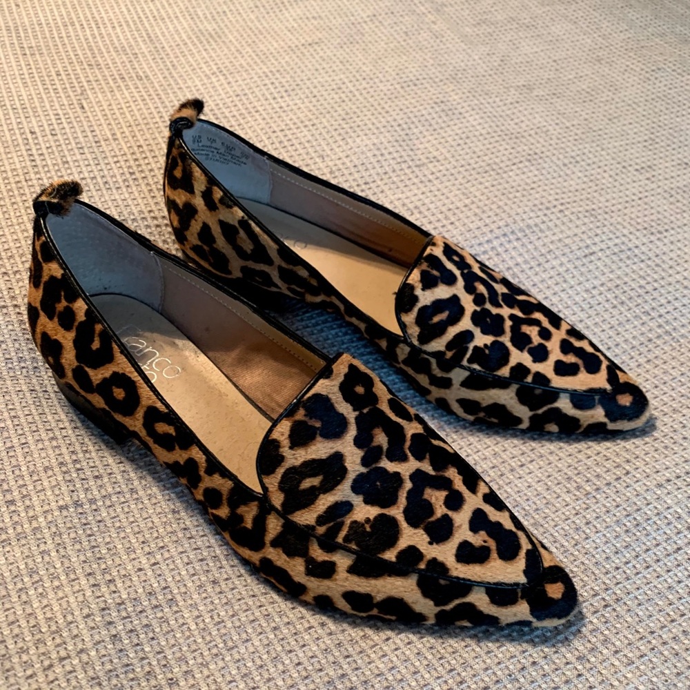 Franco Sarto Leopard Flats